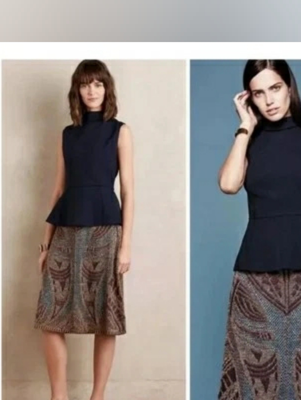 Cecilia Prado Anthropologie Knit Lumi Midi Skirt, Size L